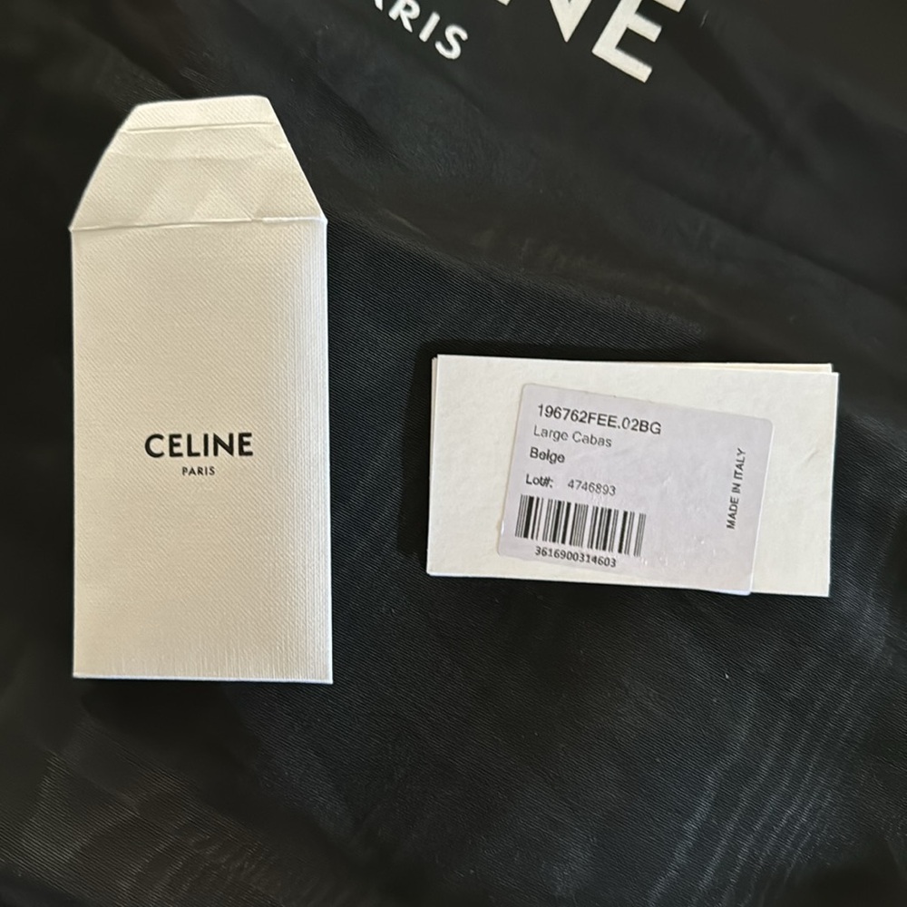 CELINE
Large cabas Thais in striped textile - Picture 5 of 6